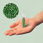 Miyuki Seed Beads Size 15 Silver Lined Light Green 8.2g