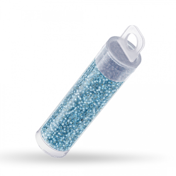 Miyuki Beads 15/0 Semi Matte Silver Lined Sky Blue 8.2g