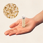Miyuki Delica Seed Beads Size 10/0 Opaque Cream AB 7.2g