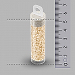 Miyuki Delica Seed Beads Size 10/0 Opaque Cream AB 7.2g