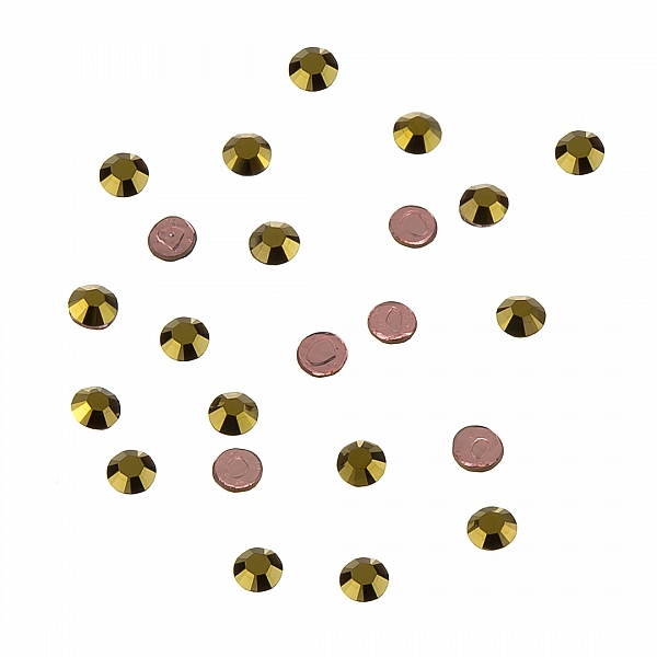 Swarovski 2038 Hotfix Flatback Crystals Dorado SS6 PK24