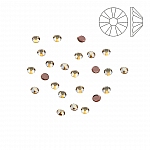 Swarovski Hotfix 2038 Flat Backs SS6 Golden Shadow PK24