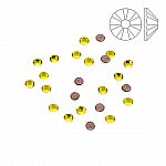 Swarovski 2038 Hotfix Flatback Crystal SS6 Citrine PK24