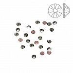 Swarovski Hotfix 2038 Flat Backs Black Diamond SS6 PK24