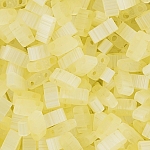 Miyuki Half Tila Beads Silk Pale Yellow (5mm) 7.8g Tube