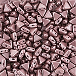 Kheops® Par Puca® Glass Beads Metallic Matt Pink 6mm 9g