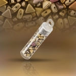 Kheops® Par Puca® Czech Beads Crystal Gold Rainbow 6mm