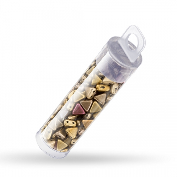 Kheops® Par Puca® Czech Beads Crystal Gold Rainbow 6mm