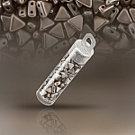 Czech Kheops® Par Puca® Beads Crystal Grey Rainbow 6mm