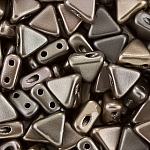 Czech Kheops® Par Puca® Beads Crystal Grey Rainbow 6mm