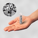 Czech Kheops® Par Puca® 6mm Beads Silver Aluminum Matte