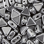 Czech Kheops® Par Puca® 6mm Beads Silver Aluminum Matte
