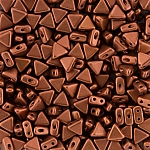 Kheops® Par Puca® Triangle Beads Bronze Red Matt 6mm 9g