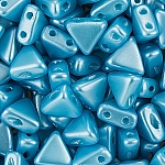 Czech Kheops® Par Puca® 2 Hole Beads Pastel Aqua 6mm 9g