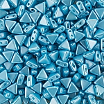 Czech Kheops® Par Puca® 2 Hole Beads Pastel Aqua 6mm 9g