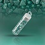 Czech Kheops® Par Puca® Beads Pastel Dark Green 6mm 9g