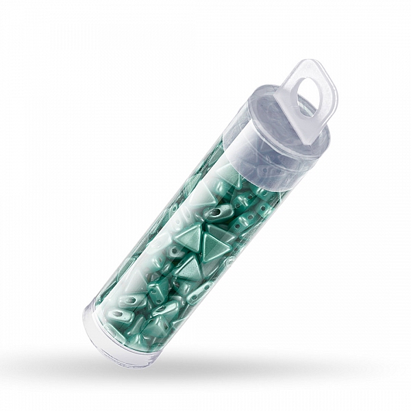 Czech Kheops® Par Puca® Beads Pastel Dark Green 6mm 9g