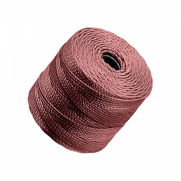 S-Lon Heavy Macramé Cord 0.5mm – Clay Rose – 70m Spool