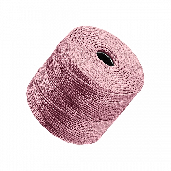 Beadsmith S-Lon Heavy Tex 400 Nylon Cord 0.5mm – Dusty Rose – 70m Beadsmith S-Lon Heavy Tex 400 Nylon Cord 0.5mm – Dusty Rose – 70m
