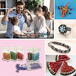 Beadsmith BASIC Elements Glass Seed Beads Kit – 24 Colours with Flip-Top Storage Case
