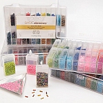 Beadsmith BASIC Elements Glass Seed Beads Kit – 24 Colours with Flip-Top Storage Case