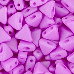 Kheops® Par Puca® Triangle Beads Mauve Silk Matt 6mm 9g