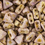 Kheops® Par Puca® Bead Opaque Rose/Gold Ceramic Mix 6mm