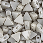 Kheops® Par Puca® 6mm Triangle Czech Bead Grey Pearl 9g