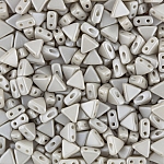 Kheops® Par Puca® 6mm Triangle Czech Bead Grey Pearl 9g
