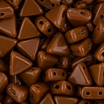 Kheops® Par Puca® 2 Hole Beads Opaque Chocolate 6mm 9g