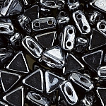 Kheops® Par Puca® Bead 2 Hole Beads Jet Hematite 6mm 9g