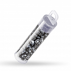 Kheops® Par Puca® Bead 2 Hole Beads Jet Hematite 6mm 9g