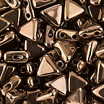 Kheops® Par Puca® 2 Hole Glass Beads Dark Bronze 6mm 9g