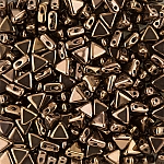 Kheops® Par Puca® 2 Hole Glass Beads Dark Bronze 6mm 9g