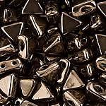 Kheops® Par Puca® 6mm Czech Glass Beads - Jet Copper 9g