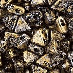 Kheops® Par Puca® 6mm Czech Glass Beads Tweedy Gold 9g