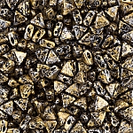 Kheops® Par Puca® 6mm Czech Glass Beads Tweedy Gold 9g