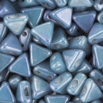 Czech Kheops® Par Puca® Beads Opaque Blue Luster 6mm 9g