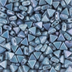 Czech Kheops® Par Puca® Beads Opaque Blue Luster 6mm 9g