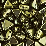 Czech Kheops® Par Puca® (6mm) Beads Metallic Green - 9g