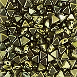 Czech Kheops® Par Puca® (6mm) Beads Metallic Green - 9g