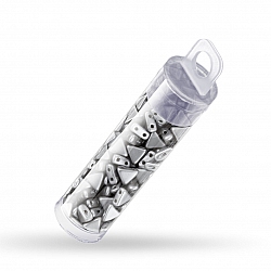 Kheops® Par Puca® 6mm Beads Pastel Light Grey/Silver 9g
