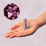 Kheops® Par Puca® Triangle Beads Pastel Burgundy 6mm 9g