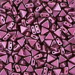 Kheops® Par Puca® Triangle Beads Pastel Burgundy 6mm 9g