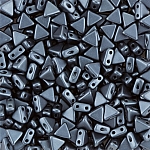 Kheops® Par Puca® (6mm) Beads Pastel Dark Grey/Hematite