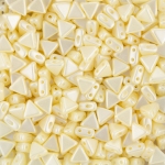 Kheops® Par Puca® Czech 2 Hole Bead Pastel Cream 6mm 9g