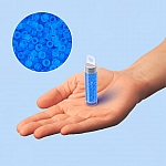 Toho 15/0 Seed Beads Trans Frosted Med Aquamarine 8.2g