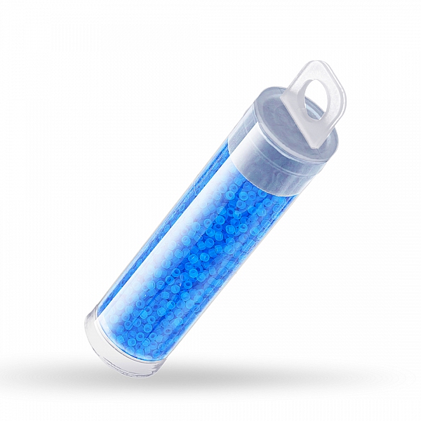Toho 15/0 Seed Beads Trans Frosted Med Aquamarine 8.2g