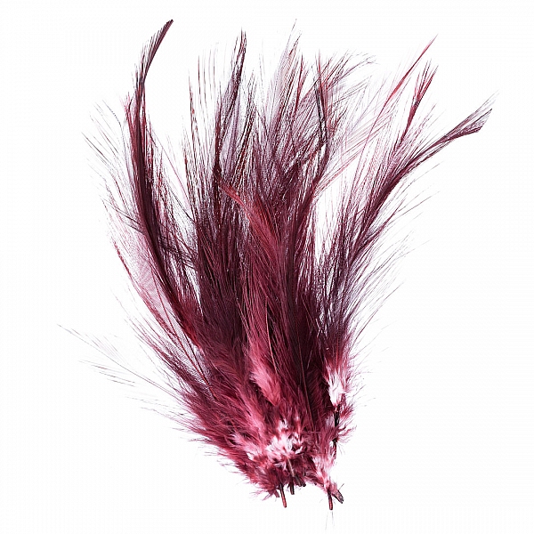 Dyed Burgundy Craft Feathers 120mm – Pack of 20