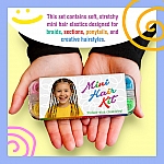 Mini Hair Elastics Kit – Soft Colour Bands with Organised Case
